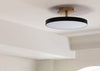 Asteria LED Up Flush Ceiling Light Pearl White / Large