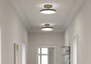 Asteria LED Up Flush Ceiling Light Pearl White / Large
