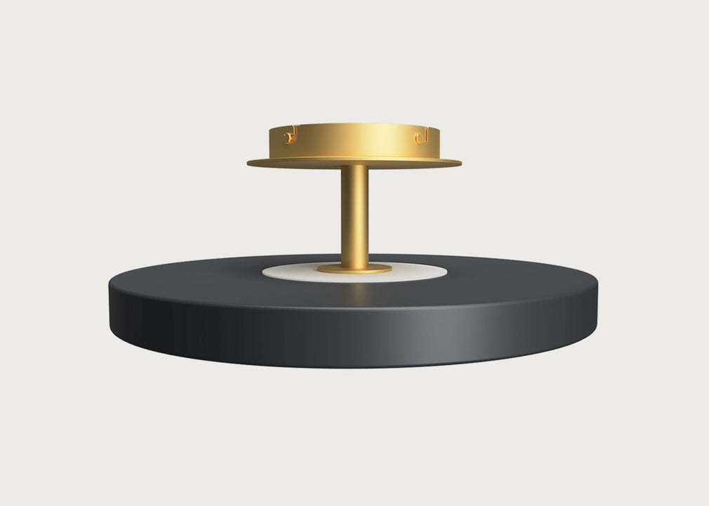 Asteria LED Up Flush Ceiling Light Pearl White / Large