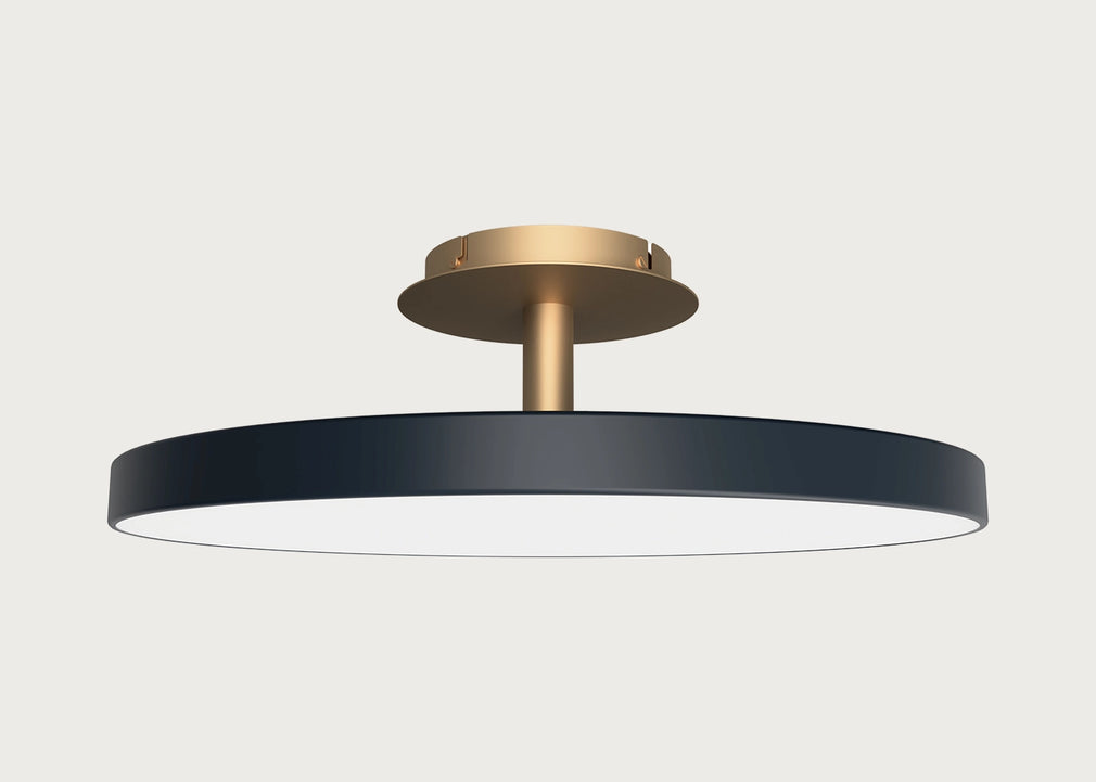 Asteria LED Up Flush Ceiling Light Pearl White / Large