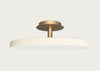 Asteria LED Up Flush Ceiling Light Pearl White / Large