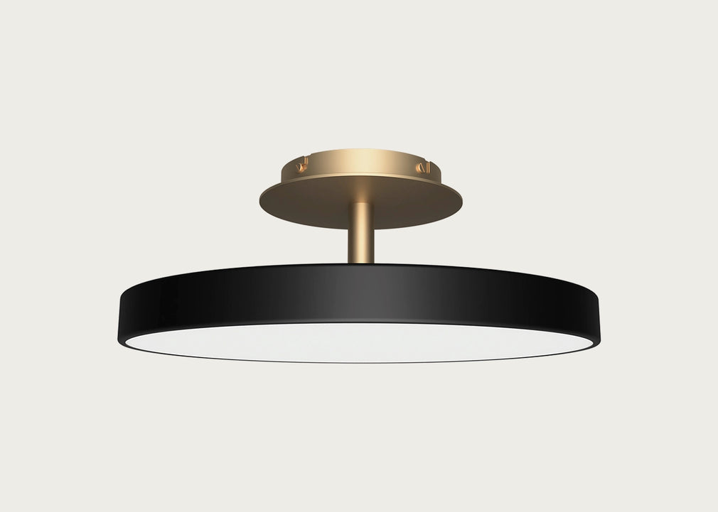 Asteria LED Up Flush Ceiling Light Pearl White / Large