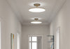 Asteria LED Up Flush Ceiling Light Pearl White / Large