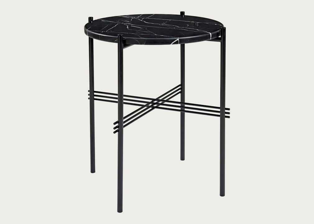 TS Side Table with Black Base Green Guatemala