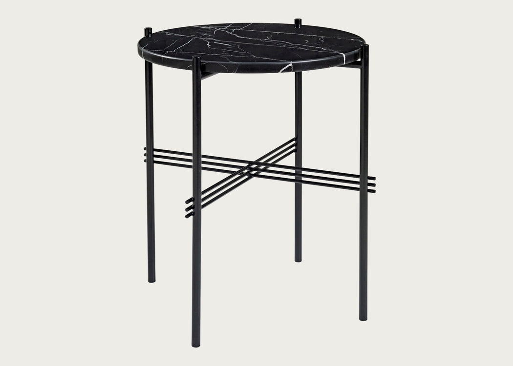 TS Side Table with Black Base Green Guatemala