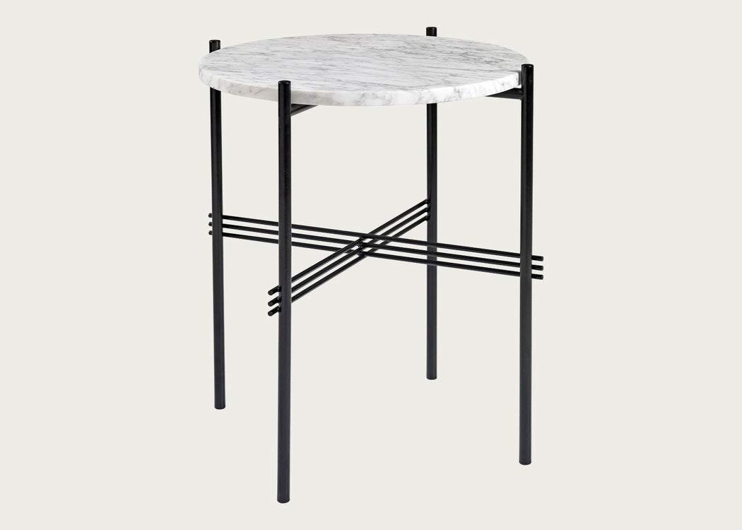 TS Side Table with Black Base Green Guatemala