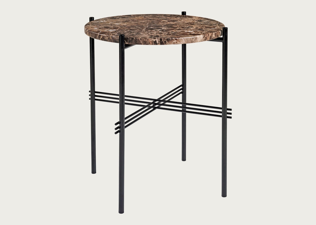 TS Side Table with Black Base Green Guatemala
