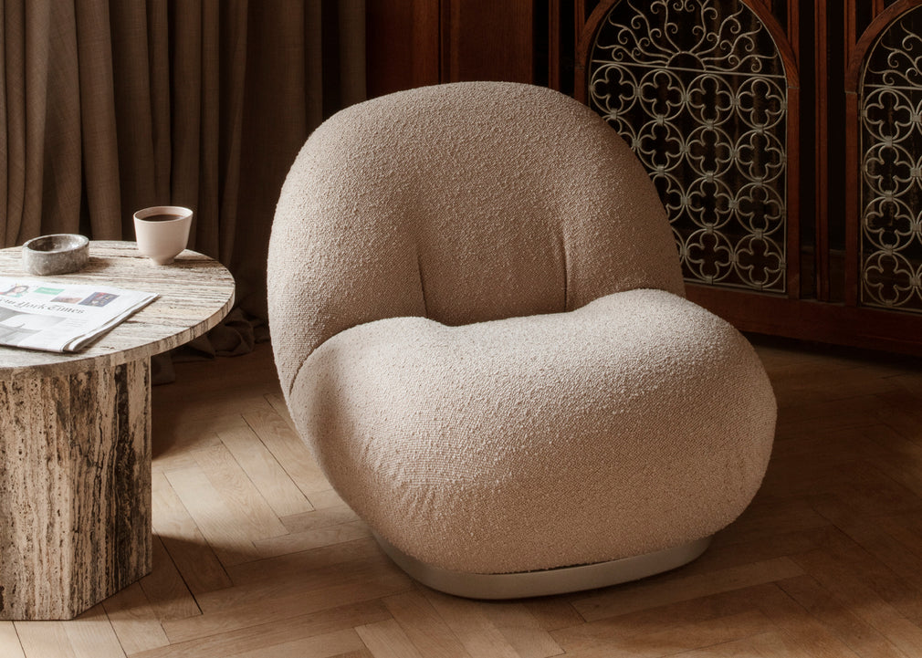 Pacha Lounge Chair Matt Black / Dedar Belsuede 003