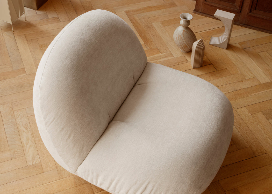Pacha Lounge Chair Matt Black / Dedar Belsuede 003