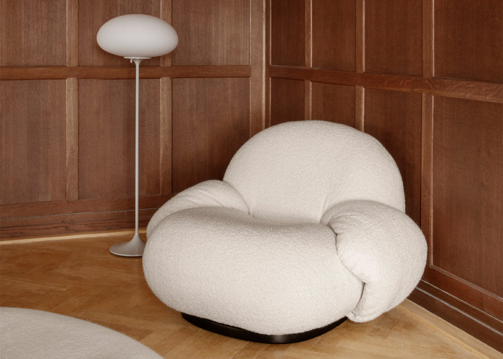 Pacha Lounge Chair with Armrests Pearl Gold