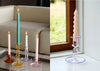 Flare Candle Holder Medium Pink & Blue