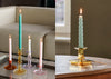 Flare Candle Holder Amber