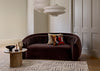 Flora 2 Seater Sofa Daino Leather Elephant