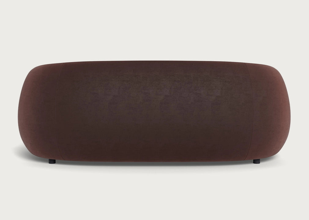 Flora 3 Seater Sofa Daino Leather Elephant