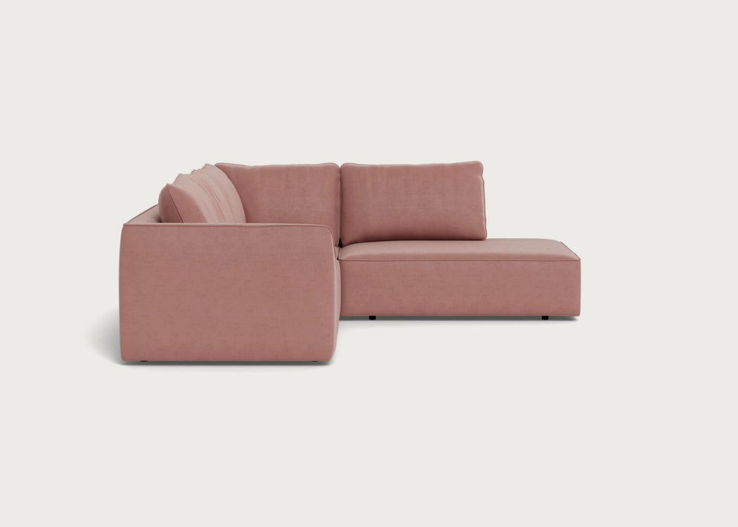 Morven Right Hand Facing Large Corner Sofa Capelo Linen-Cotton Sage