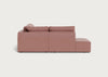 Morven Left Hand Facing Large Corner Sofa Loop Twill Fossil