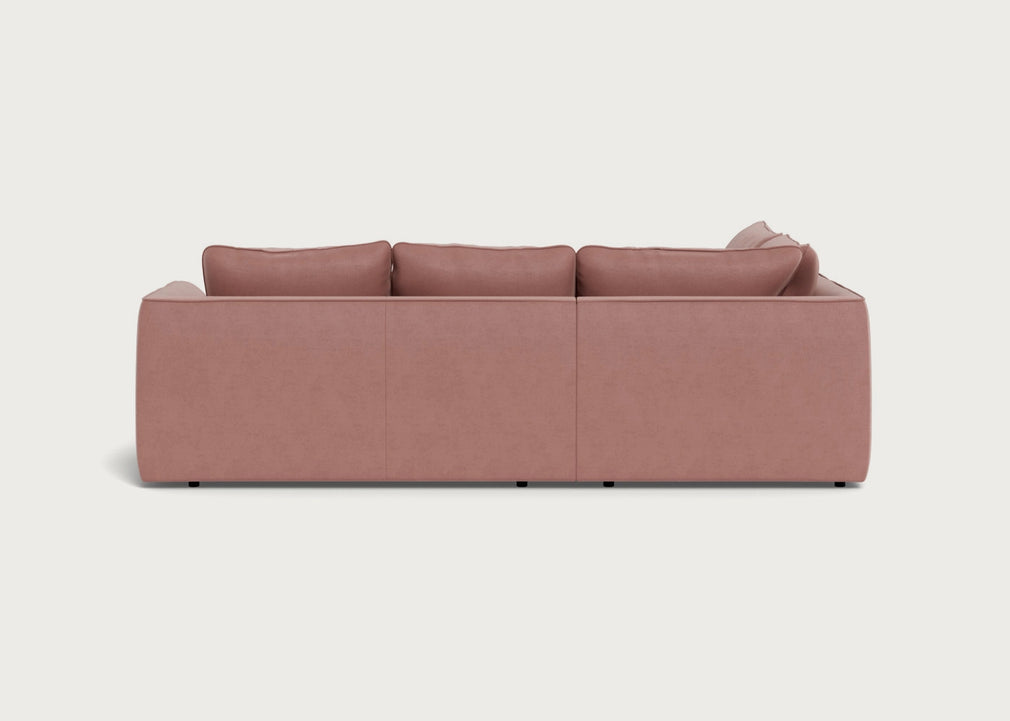 Morven Left Hand Facing Large Corner Sofa Loop Twill Fossil