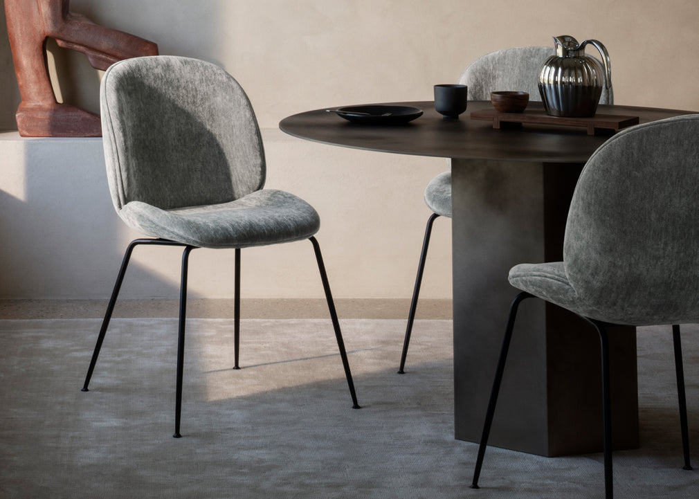 Beetle Dining Chair Black Matt / Dedar Karakorum 004