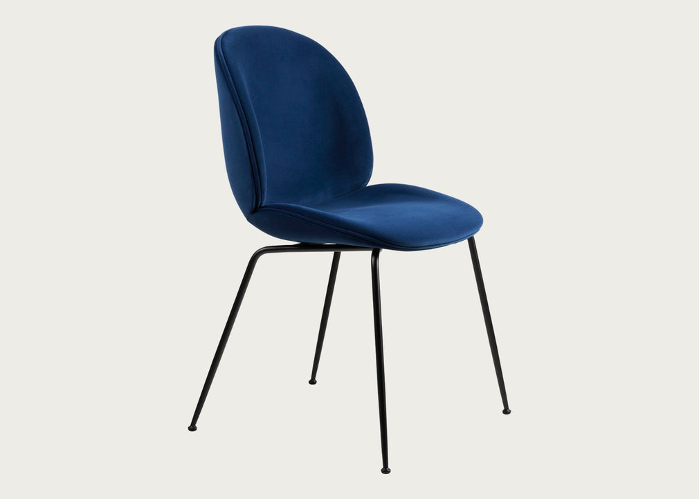Beetle Dining Chair Black Matt / Dedar Karakorum 004