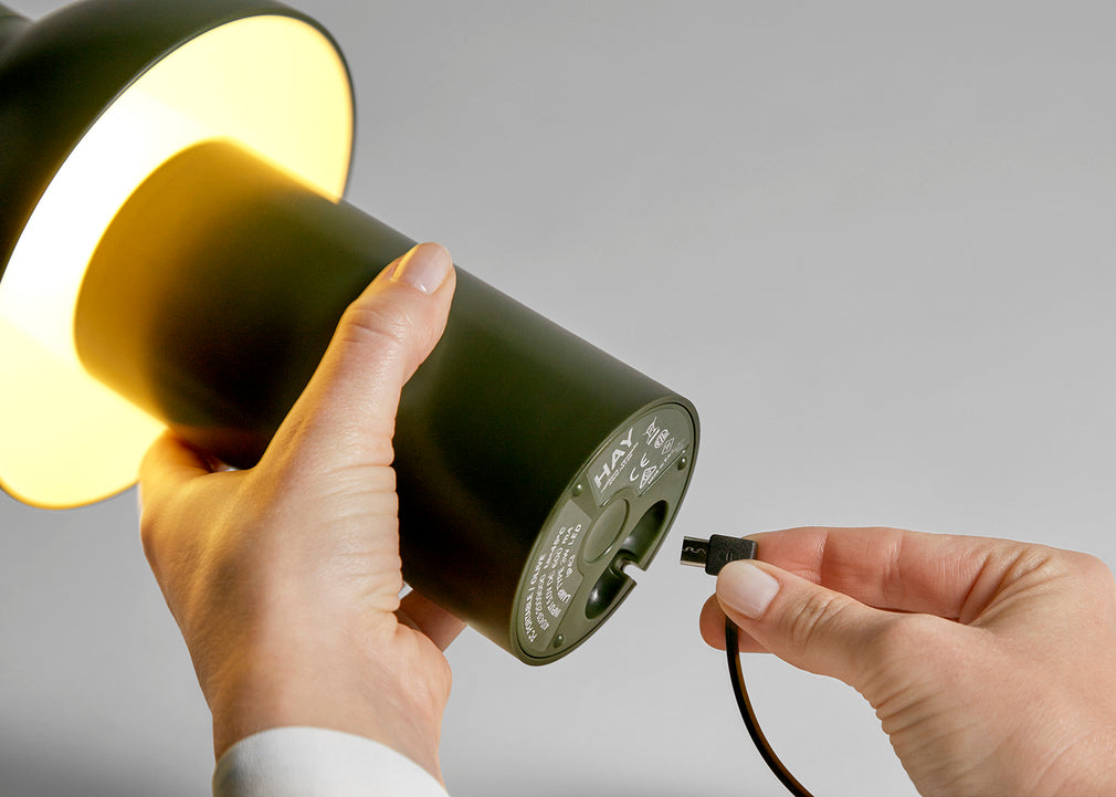PC Portable Table Lamp Olive