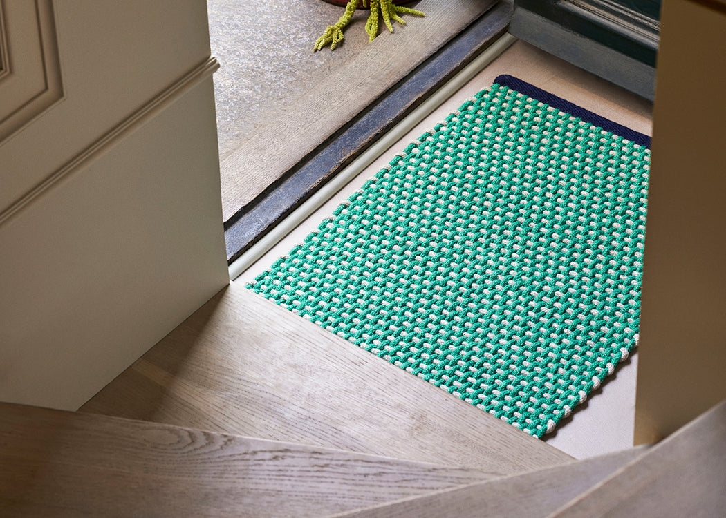 Door Mat 70 x 50cm Light Green