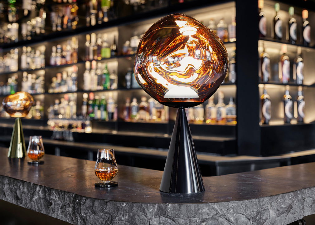 Melt LED Portable Table Lamp Black