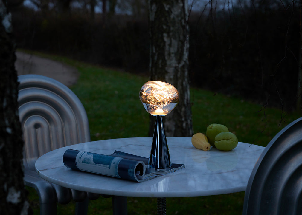Melt LED Portable Table Lamp Black