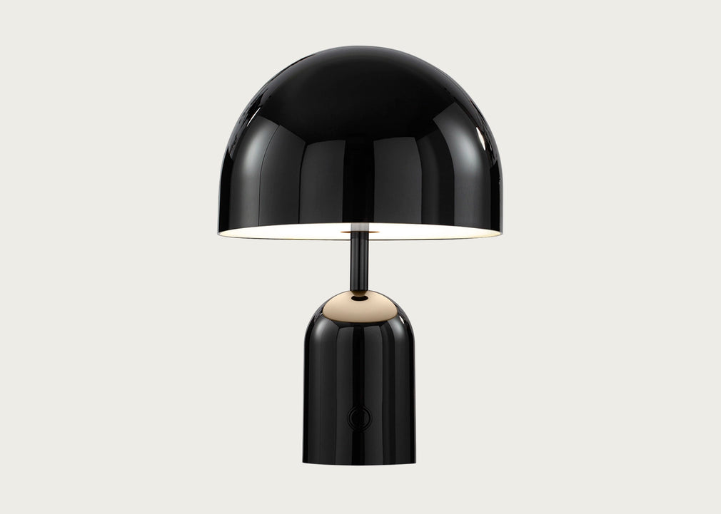 Bell LED Portable Table Lamp Black