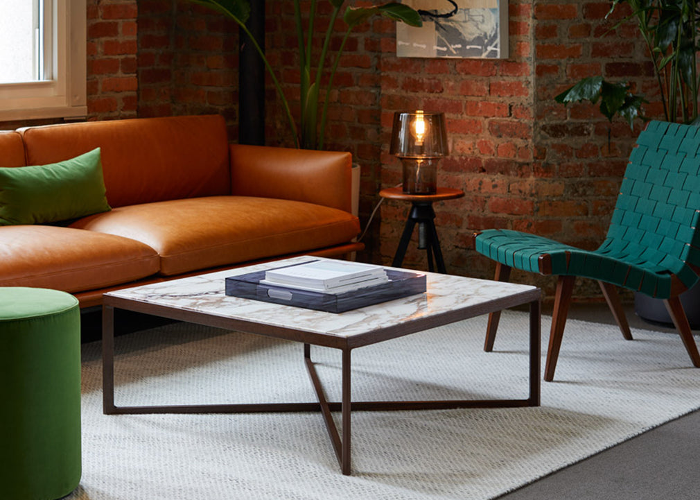 Krusin Coffee Table Glass & Natural Oak