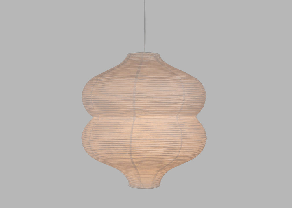 Carta Rice Paper Easyfit Pendant Light White Wide