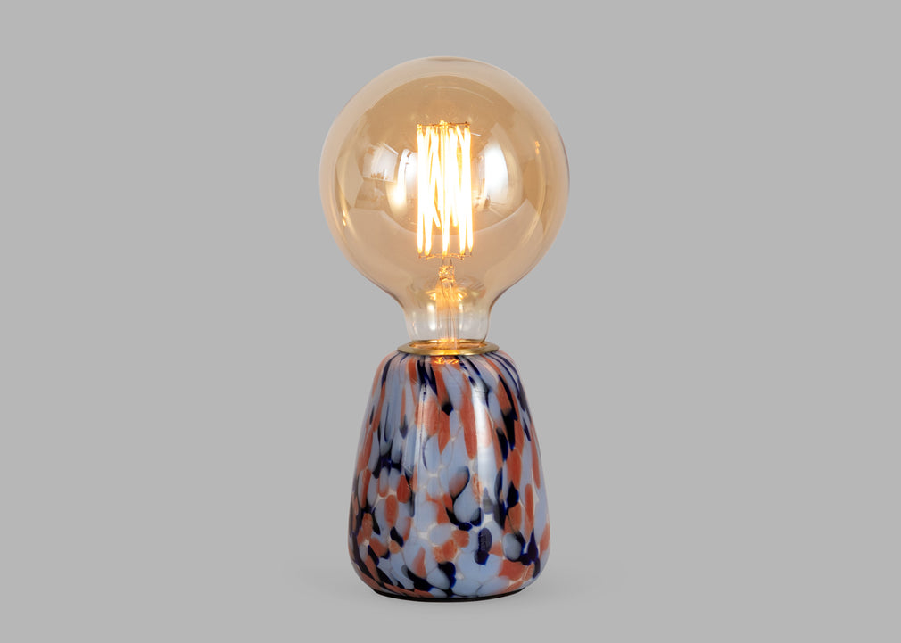 Confetti Glass Table Lamp Turquoise
