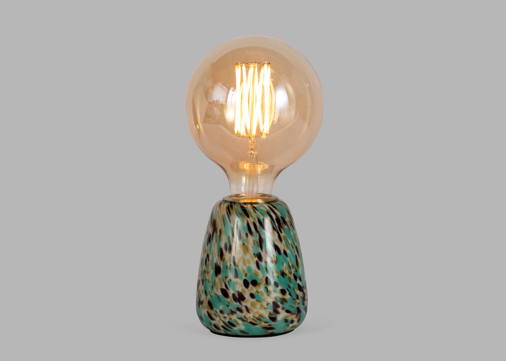Confetti Glass Table Lamp Turquoise