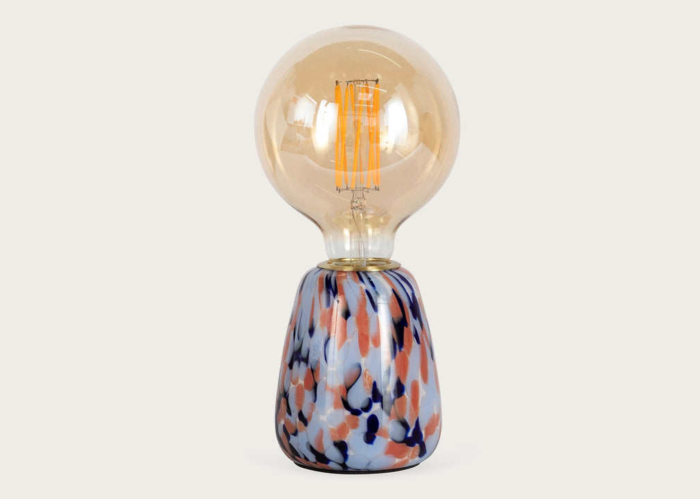 Confetti Glass Table Lamp Turquoise