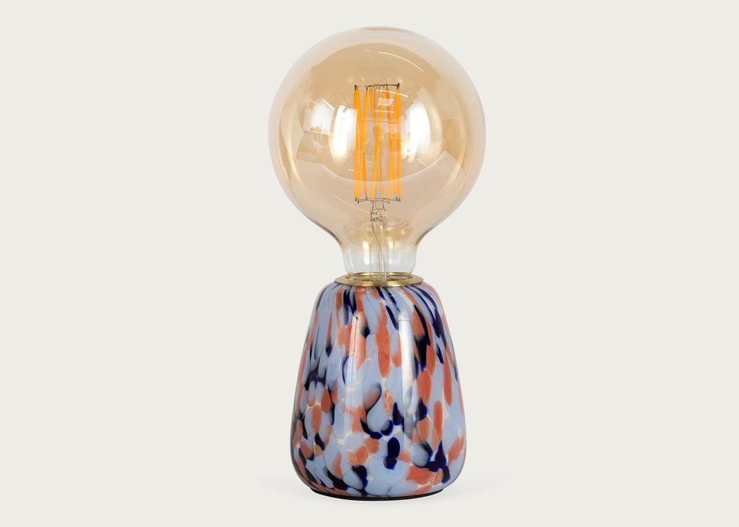 Confetti Glass Table Lamp Turquoise