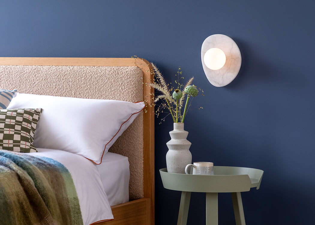 Element IP44 Wall Light Alabaster