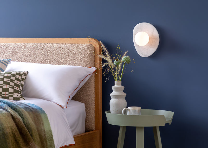 Element IP44 Wall Light Alabaster