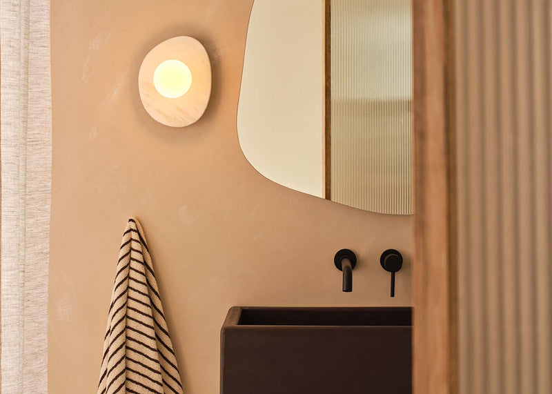 Element IP44 Wall Light Alabaster