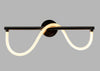 Wave LED Wall Light Satin Gold