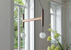Astra Pendant Light Solid Canaletta Walnut Astra 2