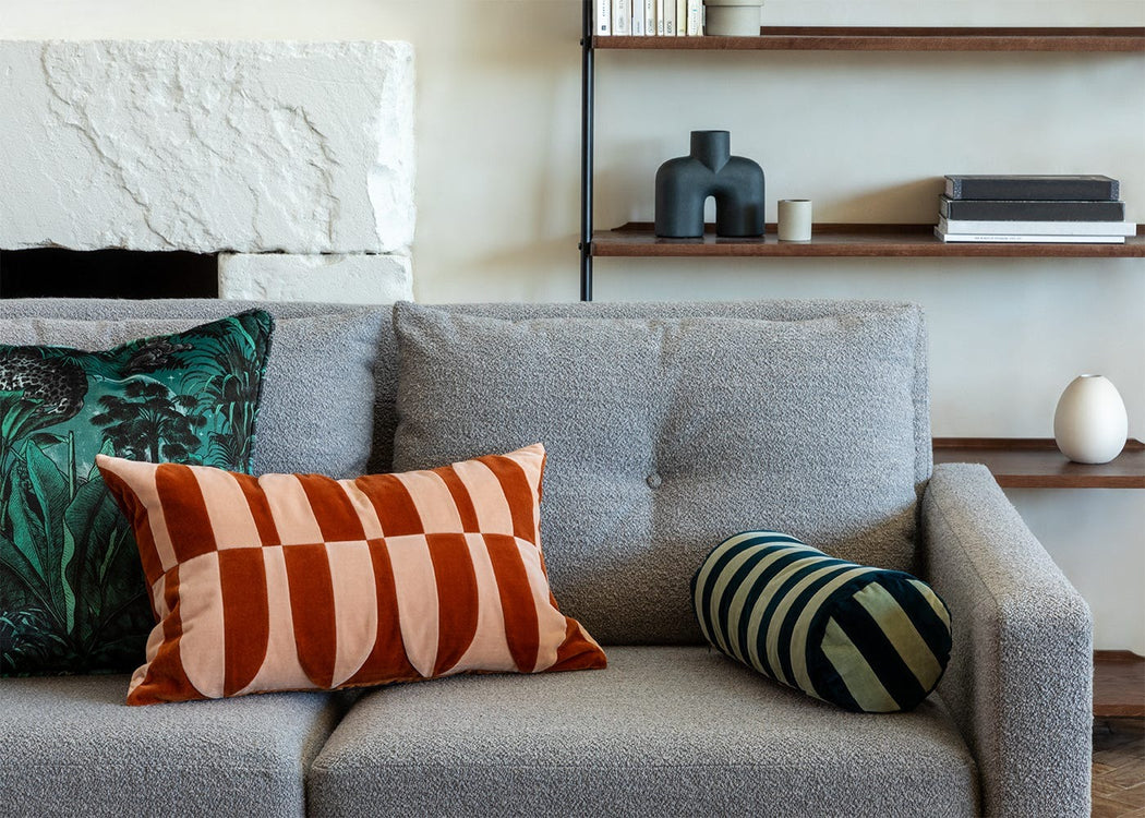 Christina Lundsteen Bolster Cushion 40cm Petrol
