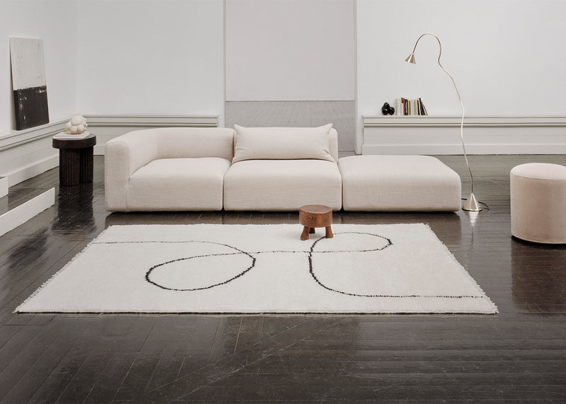 Astral Spiral Rug Black 170cm x 240cm
