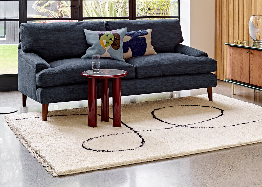 Astral Spiral Rug Black 170cm x 240cm