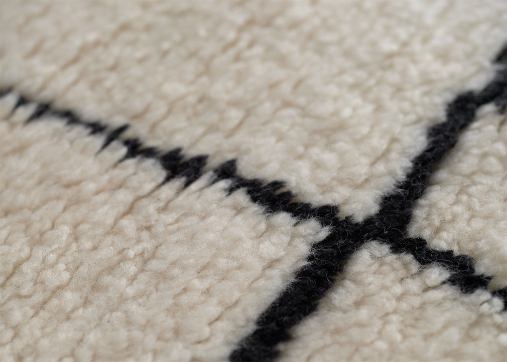 Astral Spiral Rug Black 170cm x 240cm