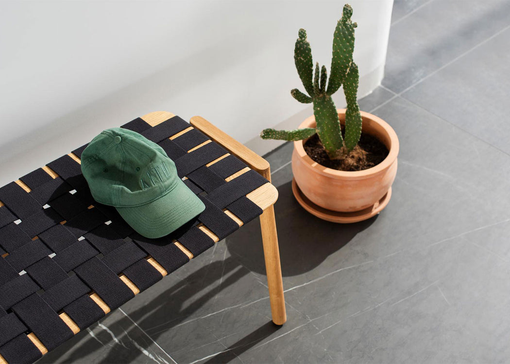 Klupa Bench Black Webbing / 120cm