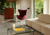 Egg Chair Grace Leather Walnut