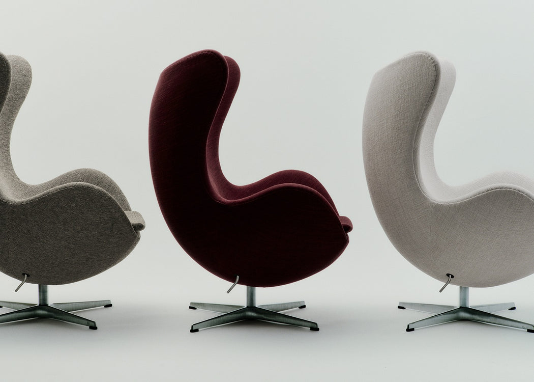 Egg Chair Grace Leather Walnut