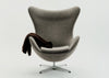 Egg Chair Grace Leather Walnut