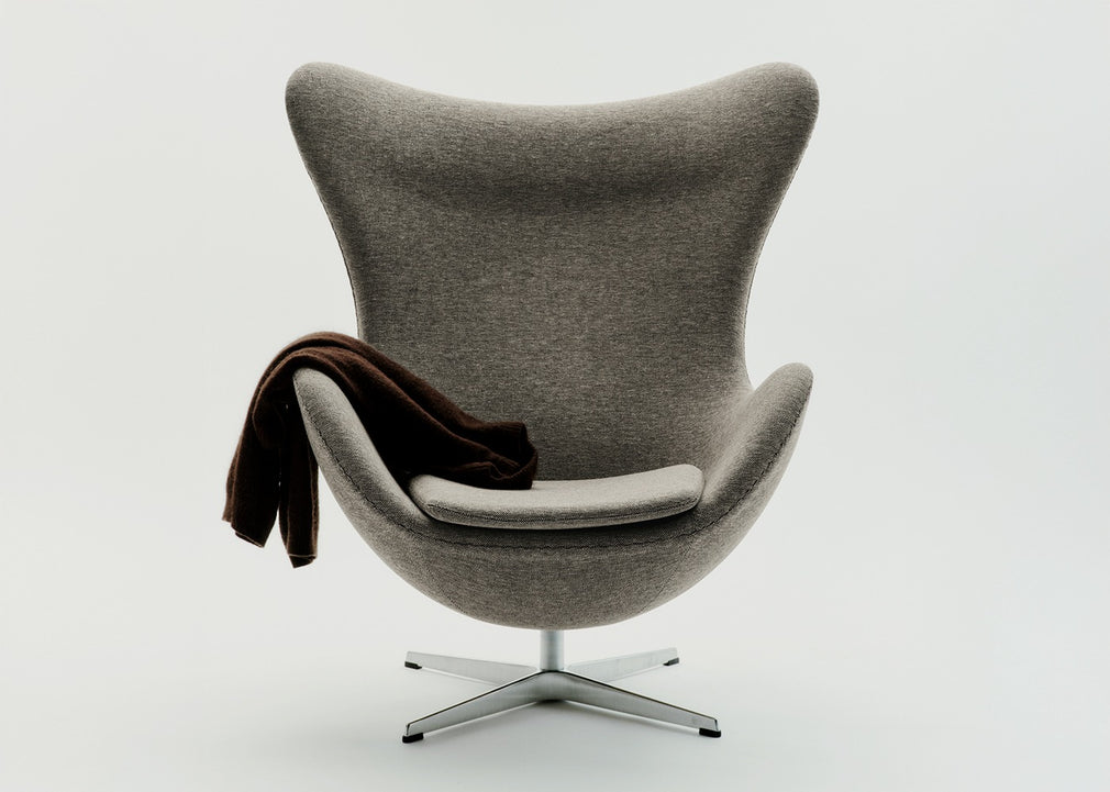 Egg Chair Grace Leather Walnut