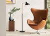 Egg Chair Grace Leather Walnut
