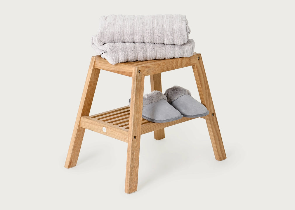 Slatted Stool Dark Oak